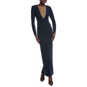 Carla Ruiz Womens  Chain Bib Maxi Dress